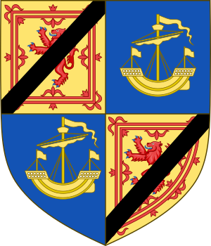 Arms of Robert Stewart, 1st Earl of Orkney