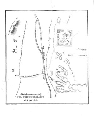 A page from Colonel Price's report showing troop movements.