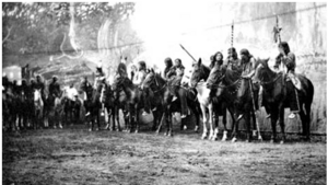 Buffalo Bill and Indians in Salford, 1887