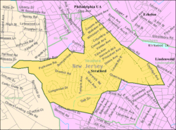 Census Bureau map of Stratford, New Jersey