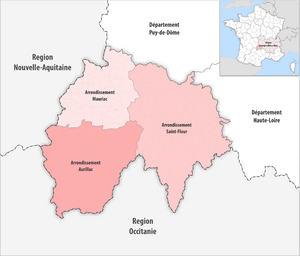 Département Cantal Arrondissement 2017