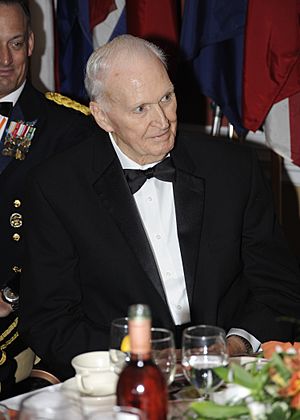 Former Major League Baseball Pitcher Leland "Lou" Brissie, is honored, during the 149th Annual Regimental Signal Ball, at the Fort Gordon Club, in Fort Gordon, Ga., June 26, 2009 090626-A-NF756-006.jpg