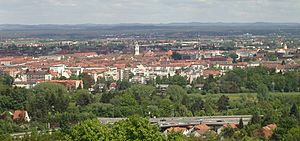 South part of the city, seen from the "Alte Veste" (Zirndorf)