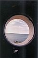 Looking at Vineyard Sound through the porthole.