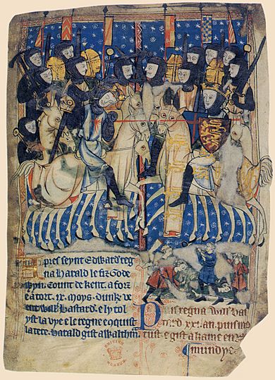 Manuscript of XIII BC Battle of Hastings
