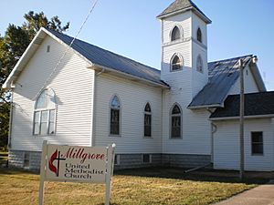 Historic Methodist Church in Millgrove, Indiana