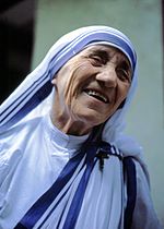 Photographic portrait of Mother Teresa