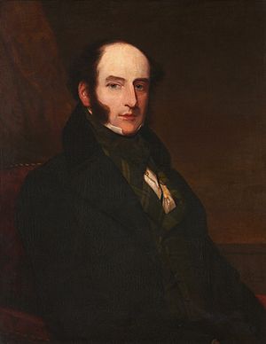 Portrait of Robert Liston painted in 1847 by Samuel John Stump