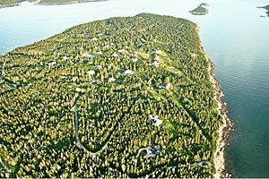 Aerial view of Winter Harbor