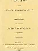 American Phiosophical Society 1809