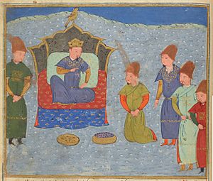 Batu Khan on the Throne by Rashid al-Din.jpg