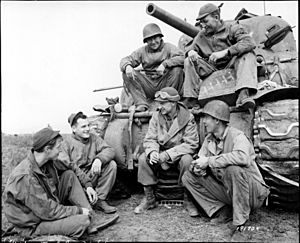 Ernie Pyle at Anzio with the 191st Tank Battalion, US Army