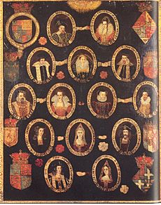 Family tree of King James I and VI of England and Scotland