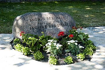 Grave of Ingmar Bergman, may 2008