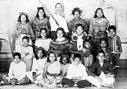 Group of young people and children from Swains Island, American Samoa