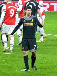 Luis Suarez vs Arsenal (cropped)