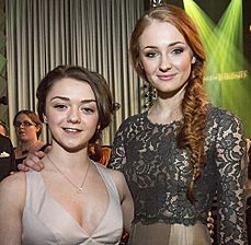 Maisie Williams and Sophie Turner HBOs "Game Of Thrones" Season 3 Seattle Premiere After Party at EMP (8579815748) (cropped)