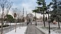 Mezquita Azul en un día nevado, Estambul (40930783131)