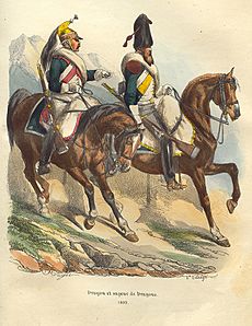 Napoleon Dragoon and Sapper by Bellange
