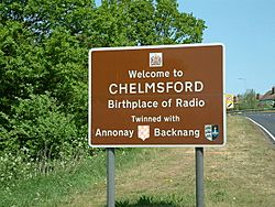 Road Sign, Chelmsford - geograph.org.uk - 418434