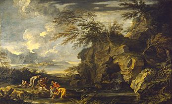 Salvator Rosa - The Finding of Moses - 47.92 - Detroit Institute of Arts