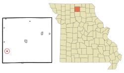 Location of Humphreys, Missouri