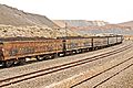 Train loaded with phosphate rock, Metlaoui Tunisia-4298B