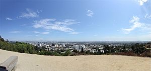 View of Los Angeles from Inspiration Point, Runyon Canyon