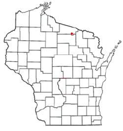 Location of Lincoln, Vilas County, Wisconsin