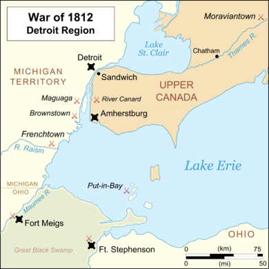 War of 1812 Detroit Region