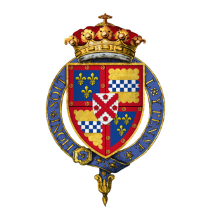 Coat of arms of Sir James Stewart, 4th Duke of Lennox, 1st Duke of Richmond, KG