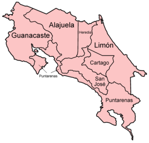 Costa Rica provinces named