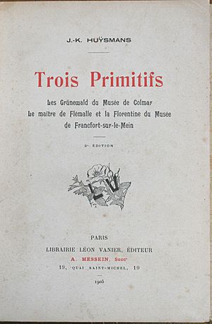 Cover of Trois églises 1905 Huysmans