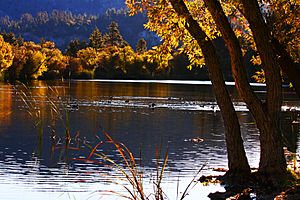 Jackson Lake,  west of Big Pines