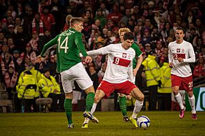 Lewandowski and Milik vs Ireland 2013