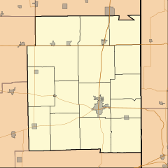 Redmon is located in Edgar County, Illinois