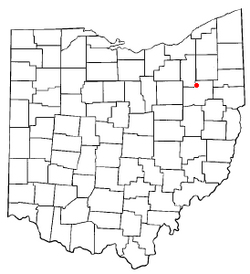 Location of Greentown, Ohio