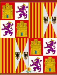Pendón heráldico de los Reyes Catolicos de 1492-1504