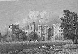 Raby Castle from Jones' Views (1819)