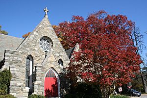 St. Albans DC church in fall