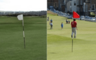 The Old Course 7th (white) & 17th (red) flags.png