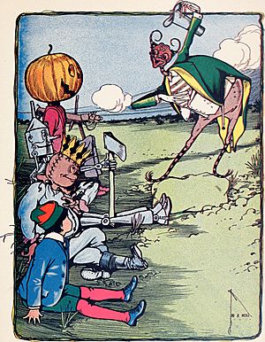 The marvelous land of Oz; being an account of the further adventures of the Scarecrow and Tin Woodman a sequel to the Wizard of Oz (1904) (14752972562)