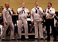 US Navy 080615-N-7656R-003 Navy Band Northwest's Barbershop Quartet win the hearts of the audience with a John Philip Sousa rendition of