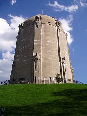 Washburn Park Water Tower is located at the highest point in the neighborhood.