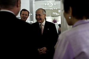 นายกรัฐมนตรีร่วมงานถวายเลี้ยงพระกระยาหารค่ำแด่สมเด็จพร - Flickr - Abhisit Vejjajiva (34)