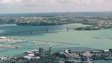 Auckland Harbour Bridge aerial