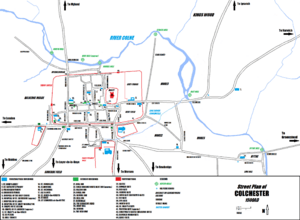 Colchester Map 1500AD