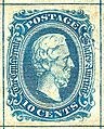 Confederate stamp 10c Jefferson Davis 1863 issue