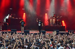 Cypress Hill sur la grande scène du festival Beauregard, le 3 juillet 2015.