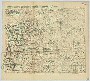 German troop disposition opposite 1 ANZAC Corps on 1 Sept 1917